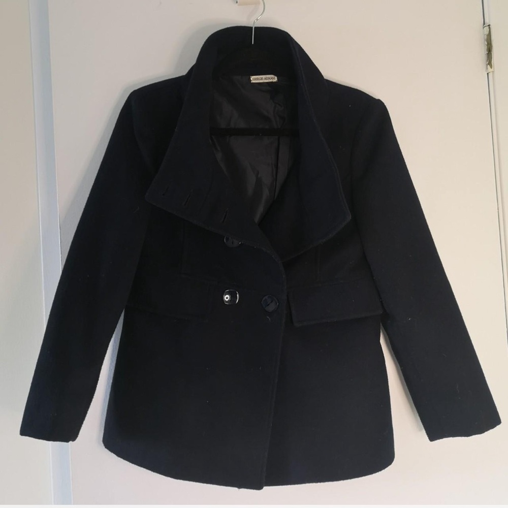 Georgia Armani Lana cashmere coat size small